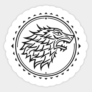 Wolf head symbol icon logo emblem Sticker